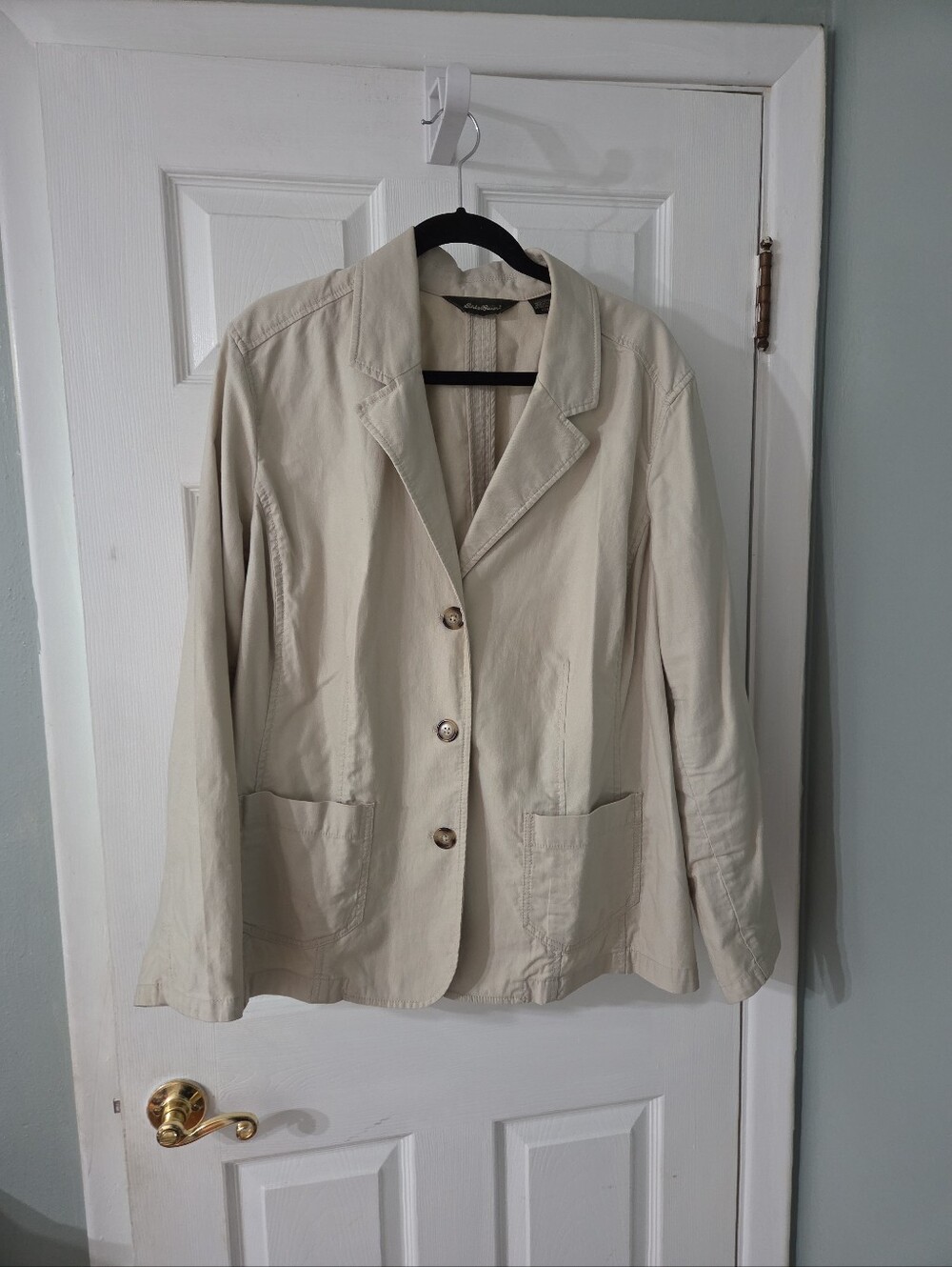 Eddie Bauer Light Cream Women's Blazer Jacket. 22w